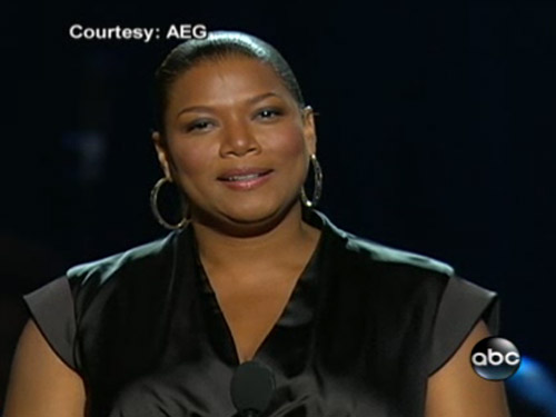 Foto inmormantare Michael Jackson - Queen Latifah - 7 iulie 2009